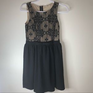 Rewind Little Black Dress with mesh design and Bow